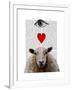 I Heart Ewe-Fab Funky-Framed Art Print