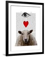 I Heart Ewe-Fab Funky-Framed Art Print