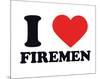 I Heart Firemen-null-Mounted Giclee Print