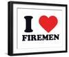 I Heart Firemen-null-Framed Giclee Print