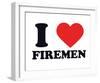 I Heart Firemen-null-Framed Giclee Print