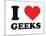I Heart Geeks-null-Mounted Giclee Print