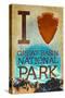 I Heart Great Basin National Park-Lantern Press-Stretched Canvas