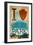 I Heart Great Basin National Park-Lantern Press-Framed Art Print