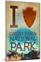 I Heart Great Basin National Park-Lantern Press-Mounted Art Print
