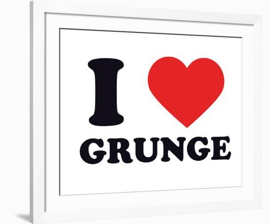 I Heart Grunge-null-Framed Giclee Print