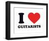 I Heart Guitarists-null-Framed Giclee Print