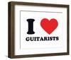 I Heart Guitarists-null-Framed Giclee Print