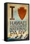 I Heart Hawaii Volcanoes National Park-Lantern Press-Framed Stretched Canvas