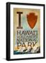 I Heart Hawaii Volcanoes National Park-Lantern Press-Framed Art Print