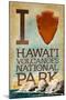 I Heart Hawaii Volcanoes National Park-Lantern Press-Mounted Art Print