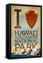 I Heart Hawaii Volcanoes National Park-Lantern Press-Framed Stretched Canvas