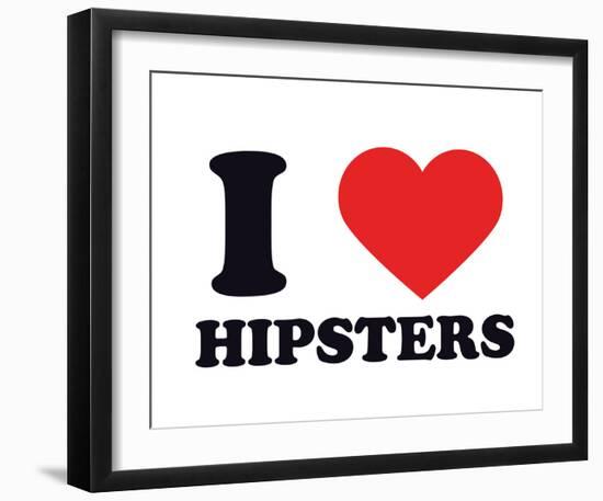 I Heart Hipsters-null-Framed Giclee Print