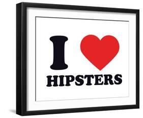 I Heart Hipsters-null-Framed Giclee Print