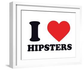 I Heart Hipsters-null-Framed Giclee Print