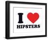 I Heart Hipsters-null-Framed Giclee Print