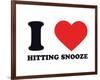 I Heart Hitting Snooze-null-Framed Giclee Print