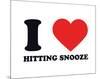 I Heart Hitting Snooze-null-Mounted Giclee Print