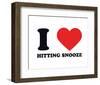 I Heart Hitting Snooze-null-Framed Giclee Print