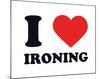 I Heart Ironing-null-Mounted Giclee Print