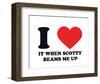 I Heart it when Scotty Beams Me Up-null-Framed Giclee Print