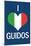 I Heart Italian Guidos Print Poster-null-Mounted Poster