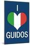 I Heart Italian Guidos Print Poster-null-Mounted Poster