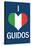 I Heart Italian Guidos Print Poster-null-Stretched Canvas