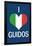 I Heart Italian Guidos Print Poster-null-Framed Poster