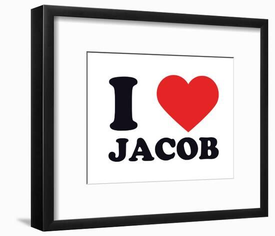 I Heart Jacob-null-Framed Giclee Print