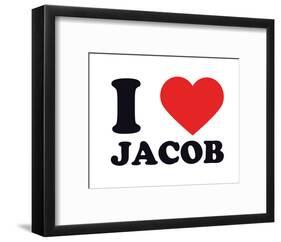 I Heart Jacob-null-Framed Giclee Print