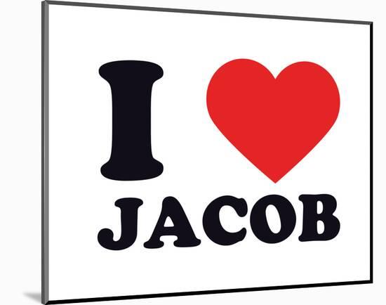 I Heart Jacob-null-Mounted Giclee Print