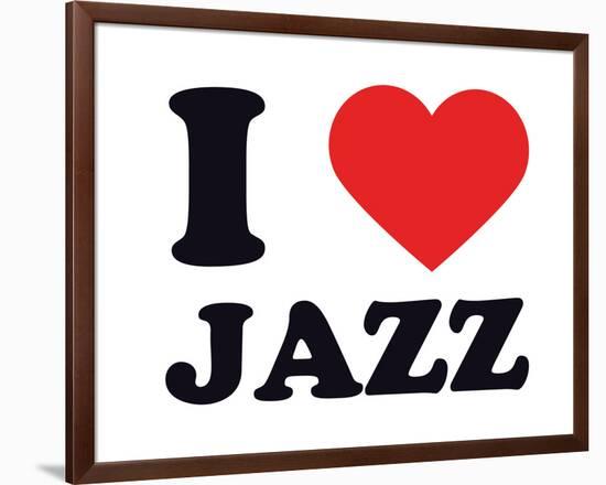 I Heart Jazz-null-Framed Giclee Print