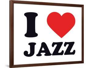 I Heart Jazz-null-Framed Giclee Print