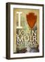 I Heart John Muir National Historic Site-Lantern Press-Framed Art Print