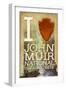I Heart John Muir National Historic Site-Lantern Press-Framed Art Print