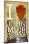 I Heart John Muir National Historic Site-Lantern Press-Mounted Art Print