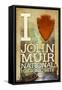I Heart John Muir National Historic Site-Lantern Press-Framed Stretched Canvas