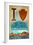 I Heart Lake Mead National Recreation Area-Lantern Press-Framed Art Print