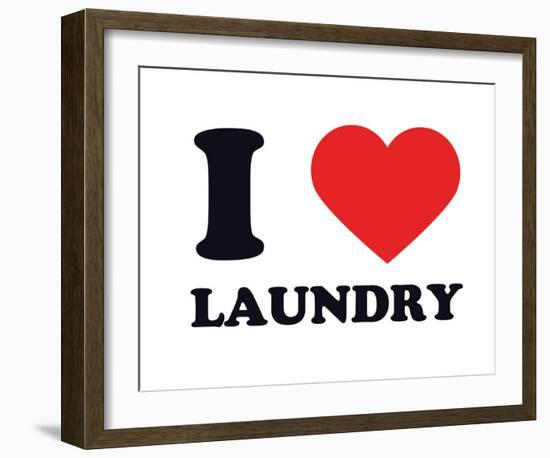 I Heart Laundry-null-Framed Giclee Print