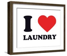 I Heart Laundry-null-Framed Giclee Print