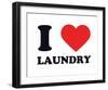 I Heart Laundry-null-Framed Giclee Print