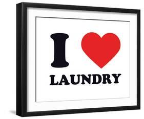 I Heart Laundry-null-Framed Giclee Print