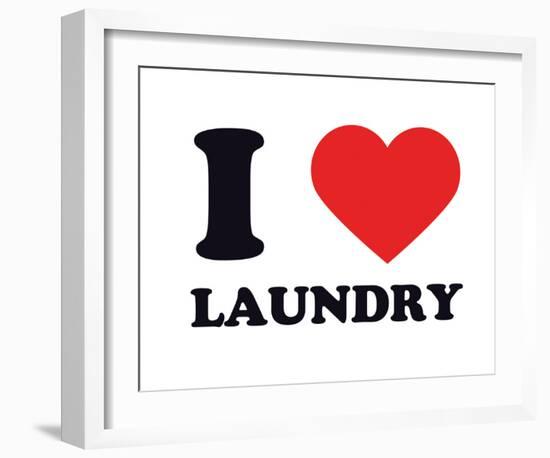 I Heart Laundry-null-Framed Giclee Print