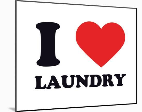 I Heart Laundry-null-Mounted Giclee Print