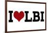 I Heart LBI-Lantern Press-Framed Art Print