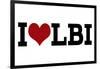 I Heart LBI-Lantern Press-Framed Art Print