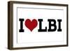 I Heart LBI-Lantern Press-Framed Art Print