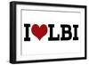 I Heart LBI-Lantern Press-Framed Art Print