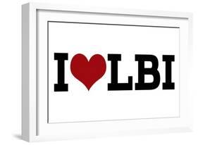 I Heart LBI-Lantern Press-Framed Art Print